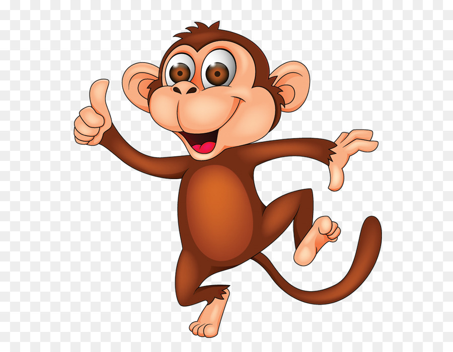 Гифка обезьянка на прозрачном фоне