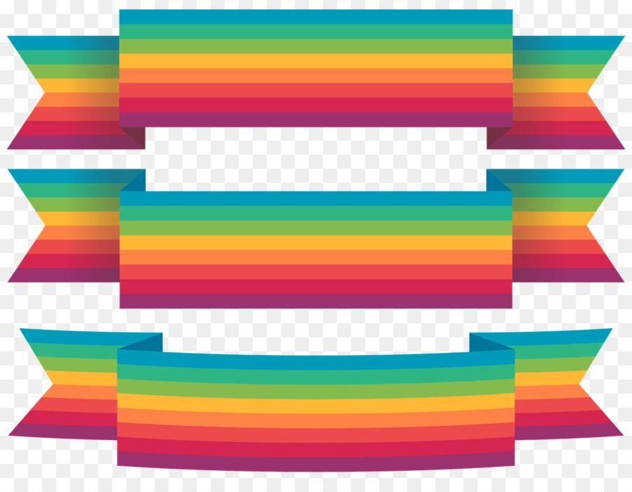 Fitas Arco Íris，Colorido PNG