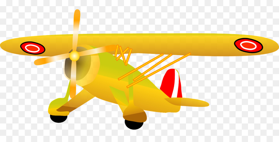 Avião，Biplano PNG