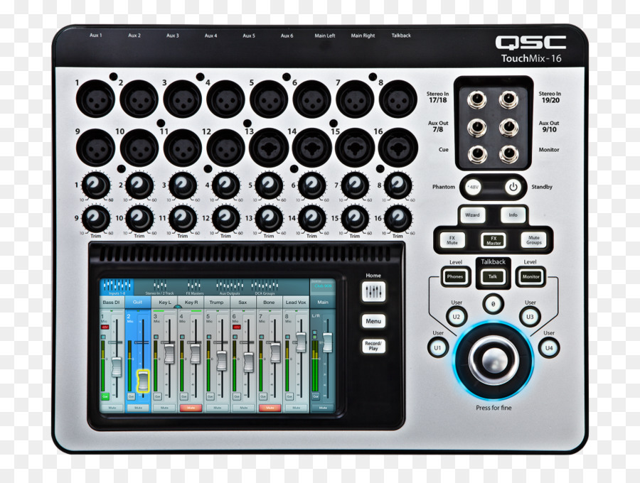 Qsc Touchmix16，Audio Mixers PNG