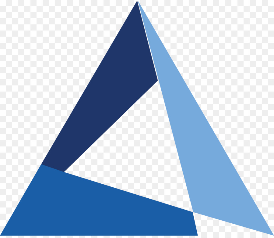 Logotipo Triângulo Azul，Geométrico PNG