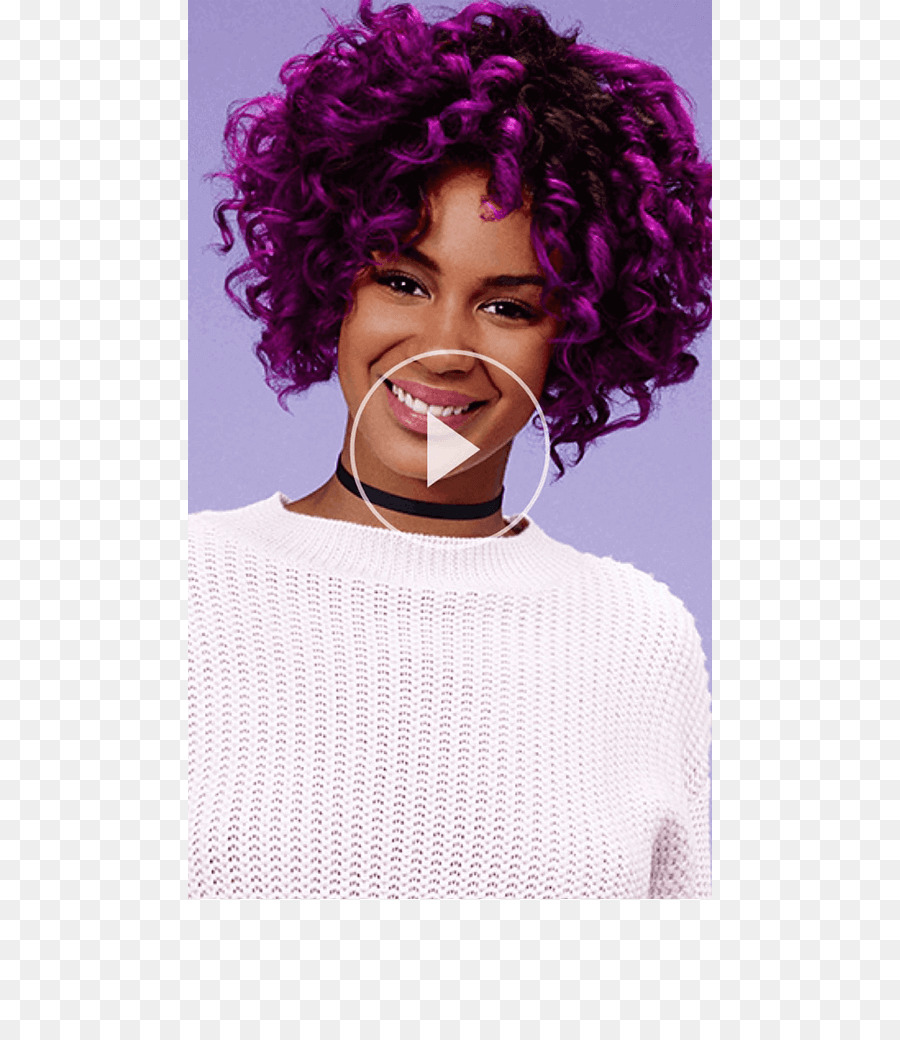 Coloração Do Cabelo，Roxo PNG