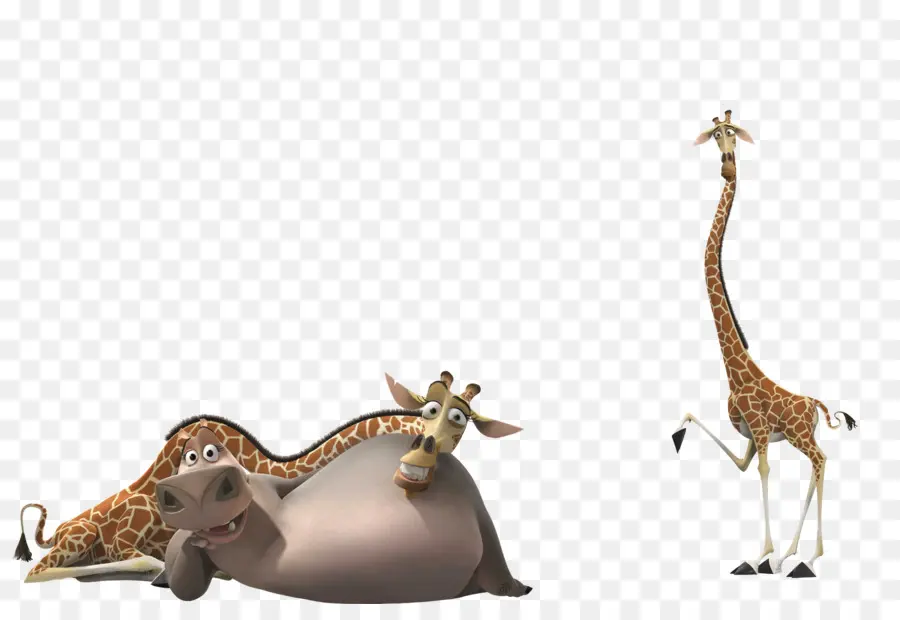 Animais Animados，Girafa PNG