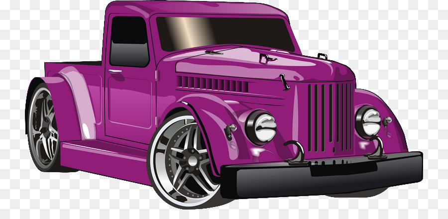 Caminhão Roxo，Carro PNG