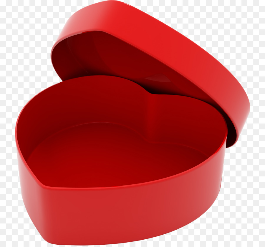 Caixa Em Formato De Coração，Vermelho PNG