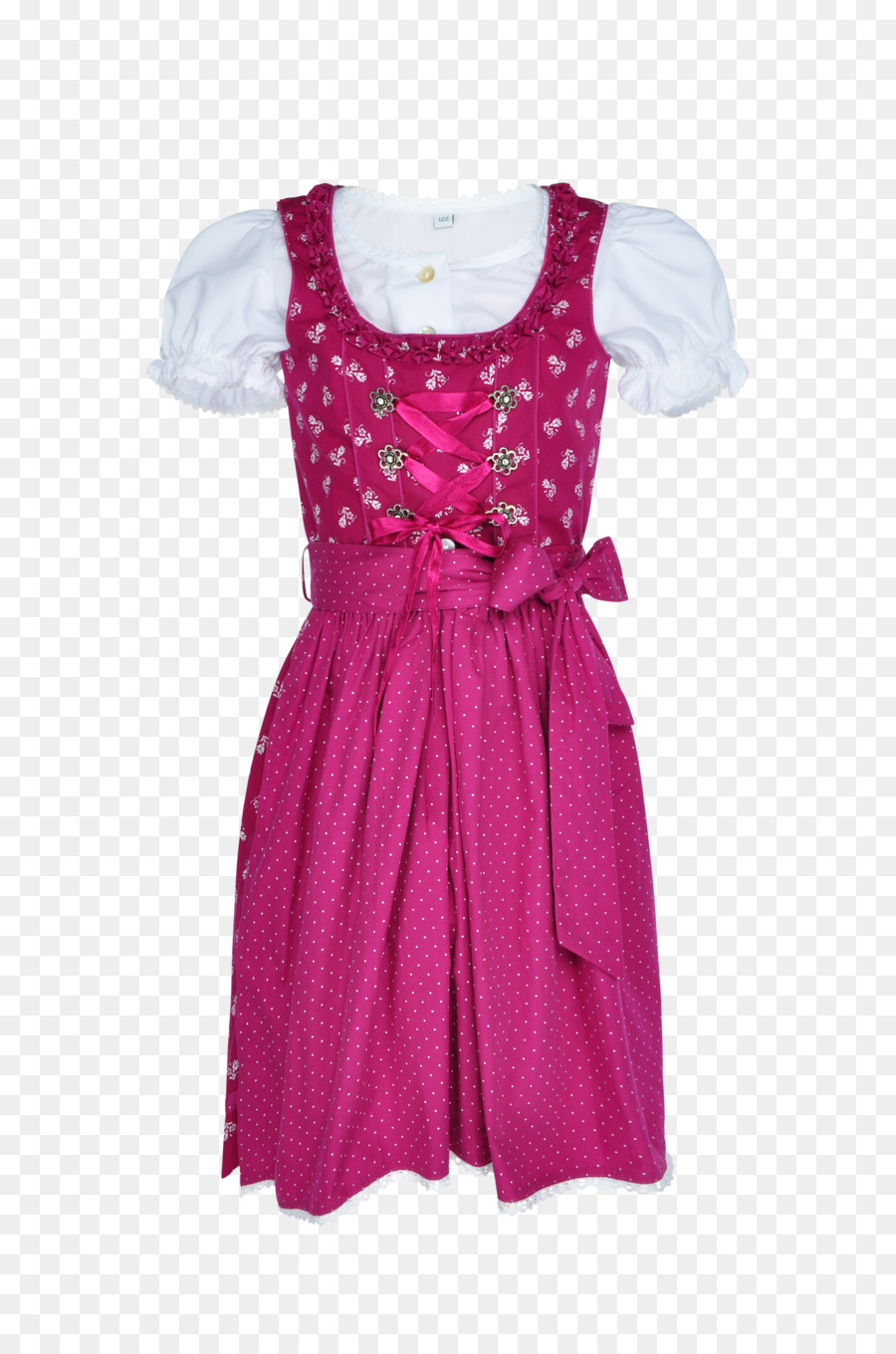 Vestido Dirndl Rosa，Tradicional PNG