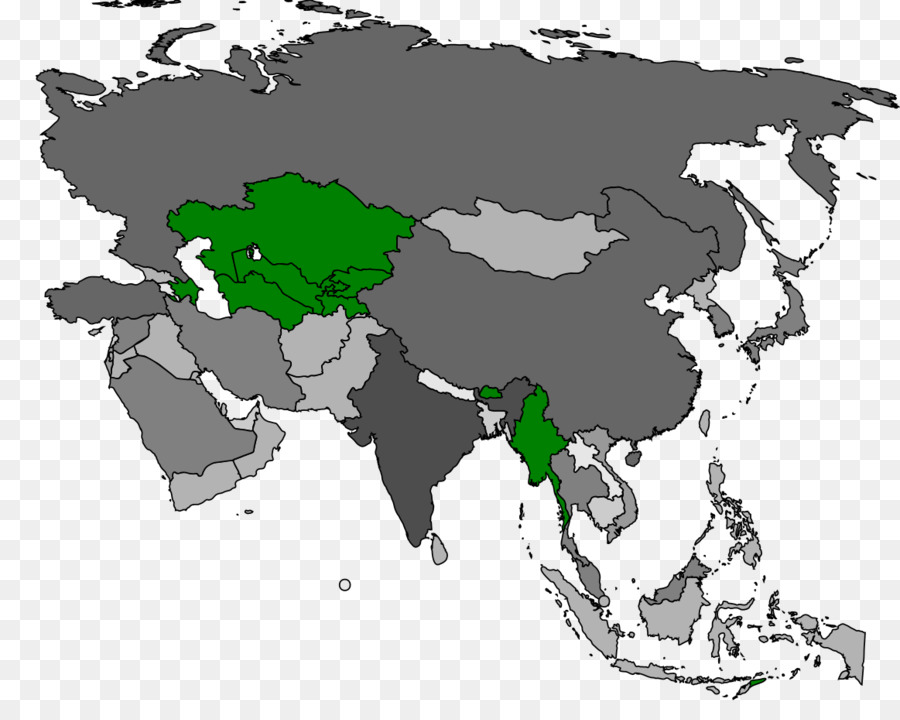 Mapa Da Ásia，Continente PNG