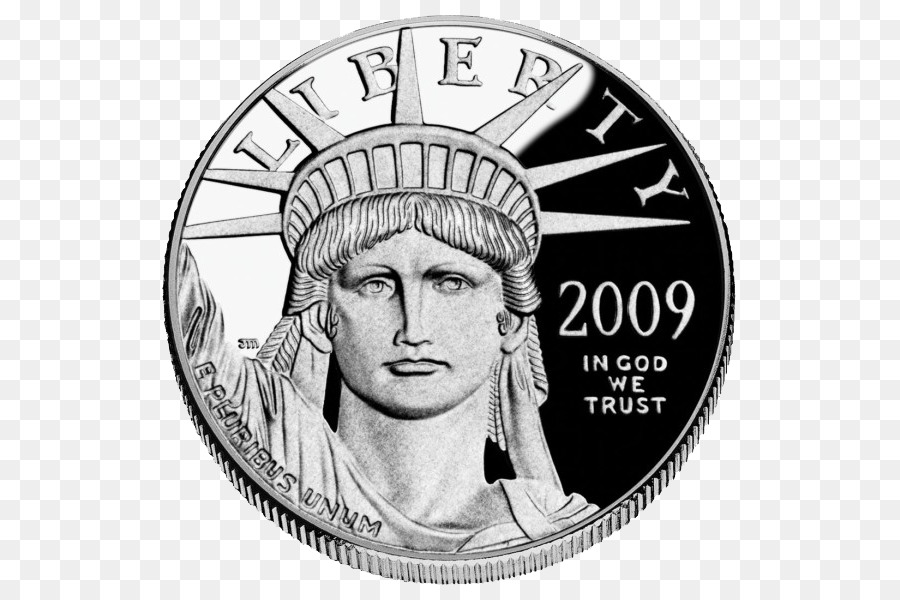 American Platinum águia，Platinum Coin PNG