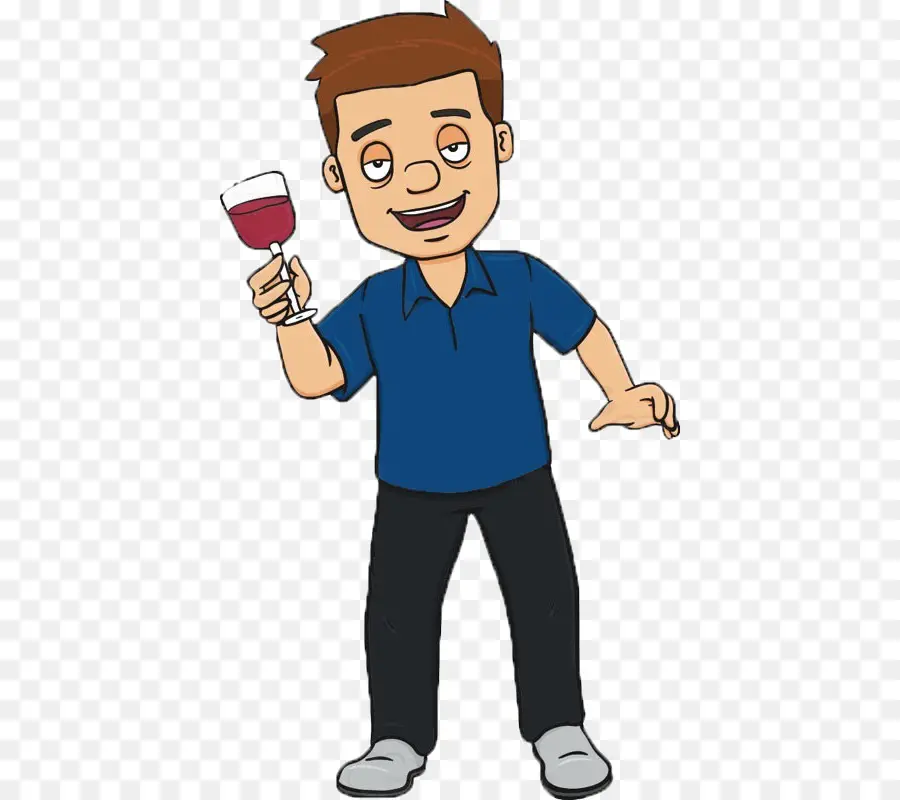 Homem Dos Desenhos Animados，Vinho PNG