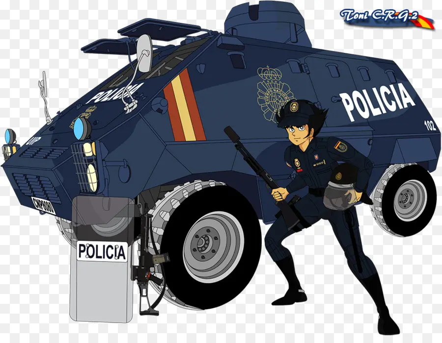 Policial E Veículo，Oficial PNG