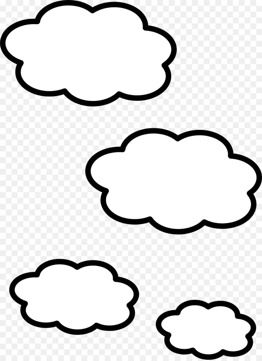 Nuvens，Branco PNG