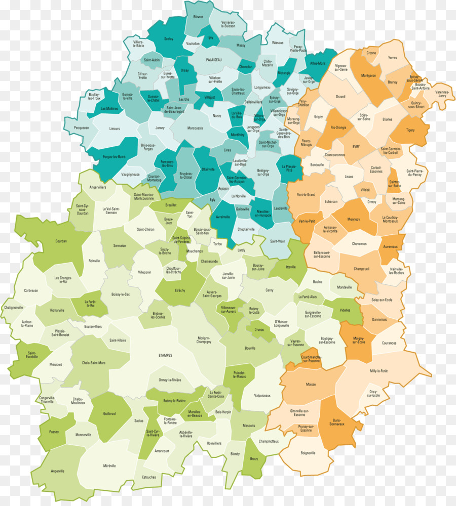 Essonne，Mapa PNG