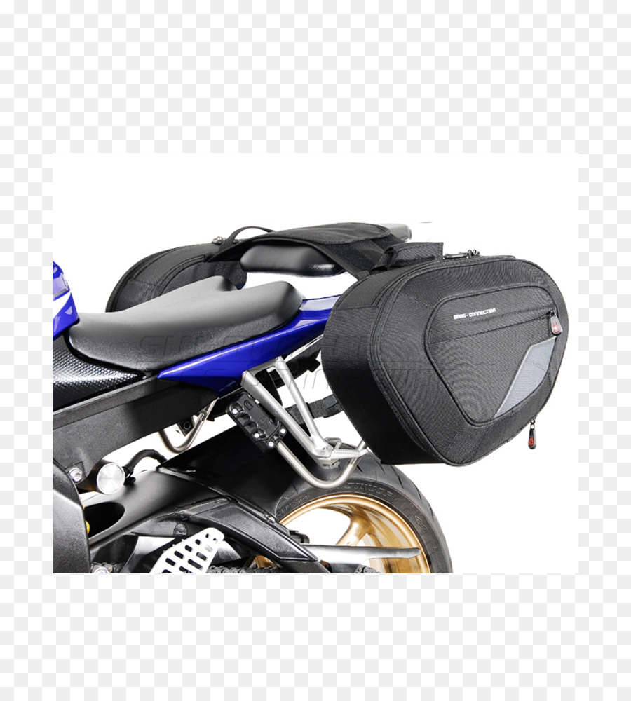 Motocicleta Com Alforjes，Bicicleta PNG