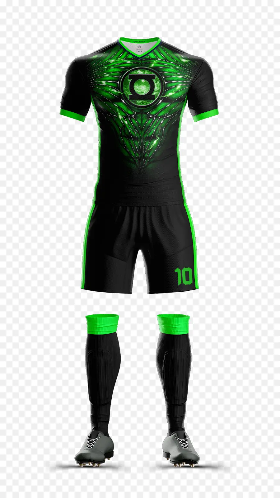 Kit De Futebol Preto E Verde，Futebol PNG