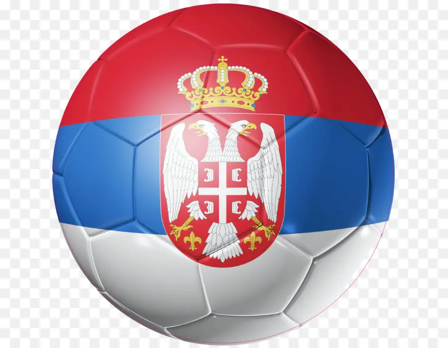 Bola De Futebol Com Bandeira Da Sérvia，Futebol PNG