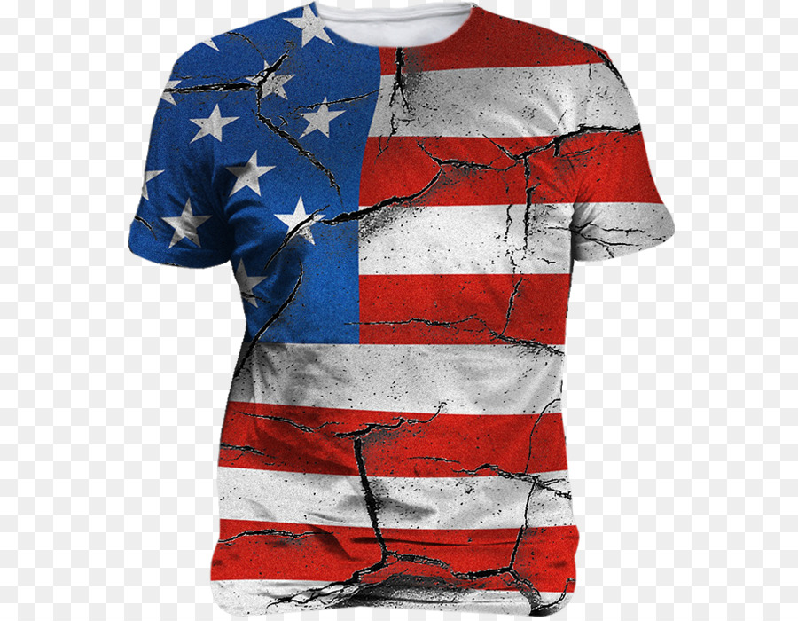 Camiseta Com Bandeira Americana，Bandeira PNG