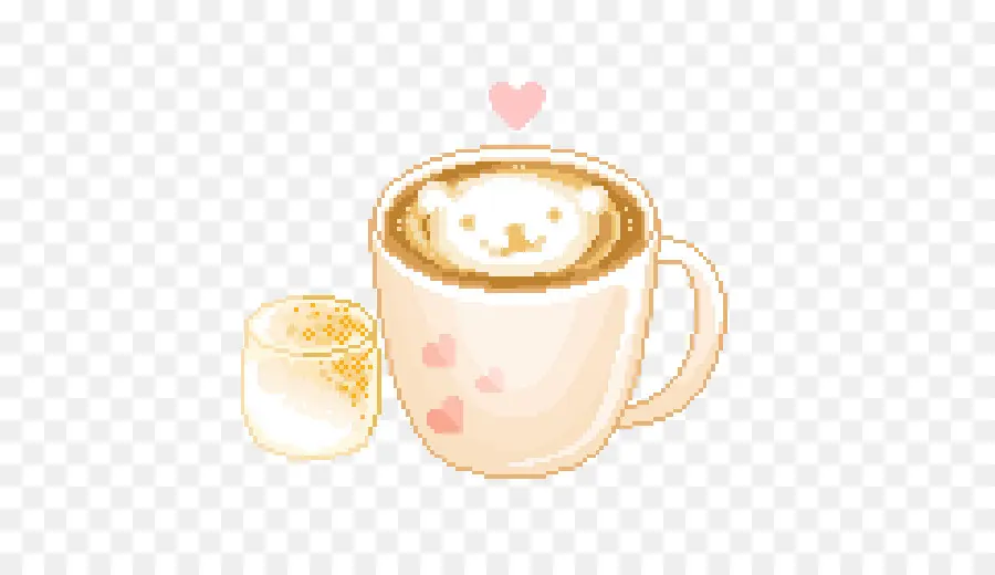 Café，Pixel Art PNG