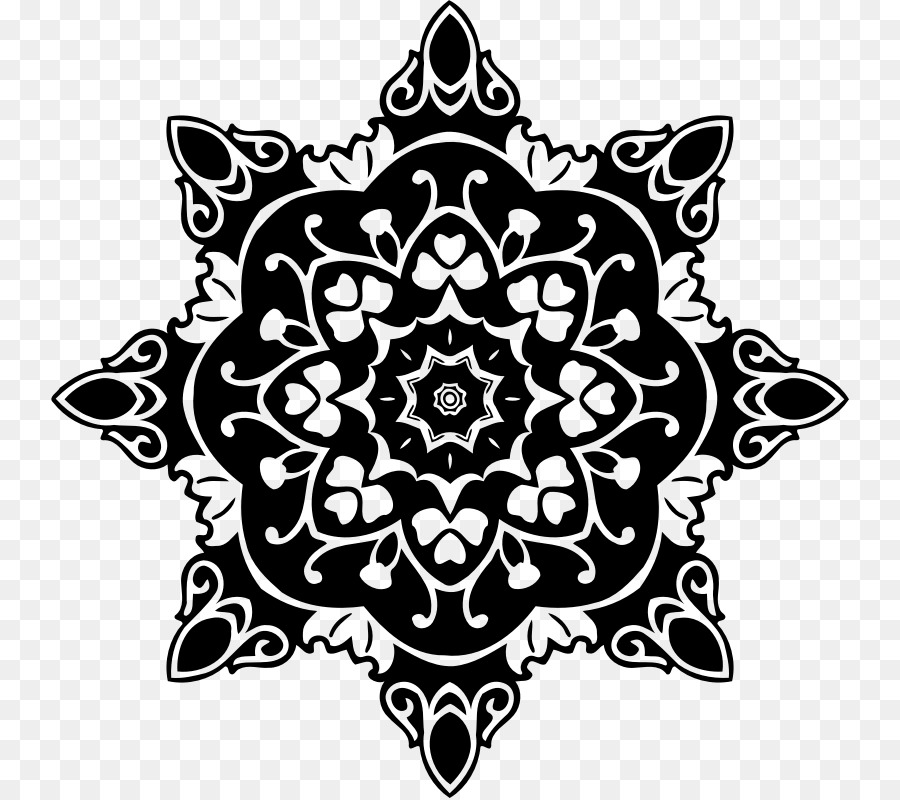 Mandala Negra，Padrão PNG