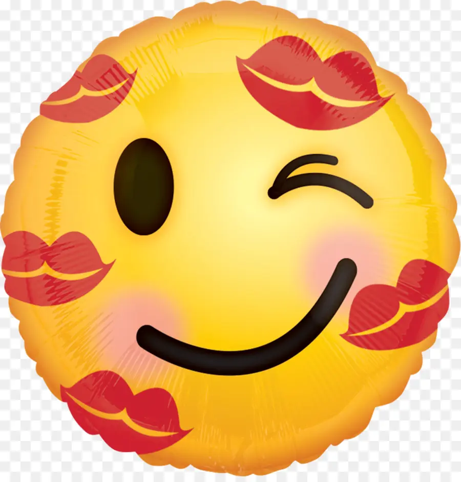 Emoji Piscando，Sorriso PNG