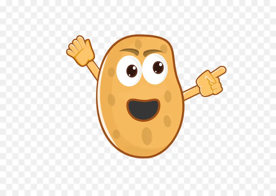 Batata De Desenho Animado，Sorrindo PNG