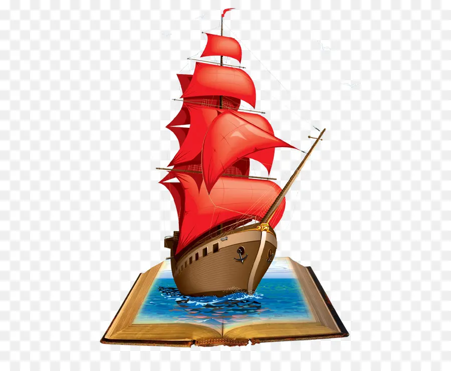 Barco à Vela，Livro PNG