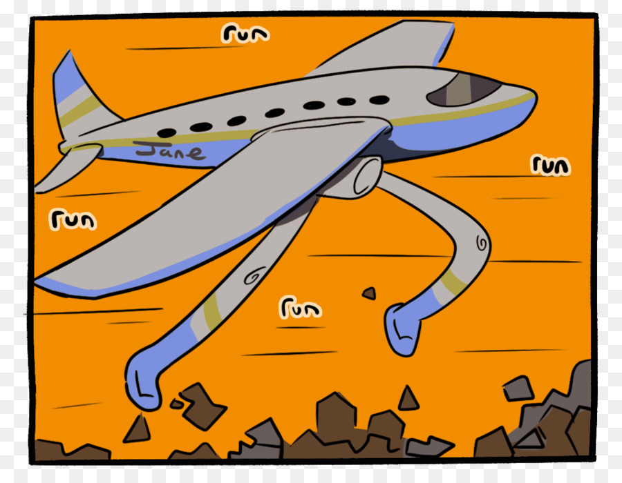 De Avião，Cartoon PNG