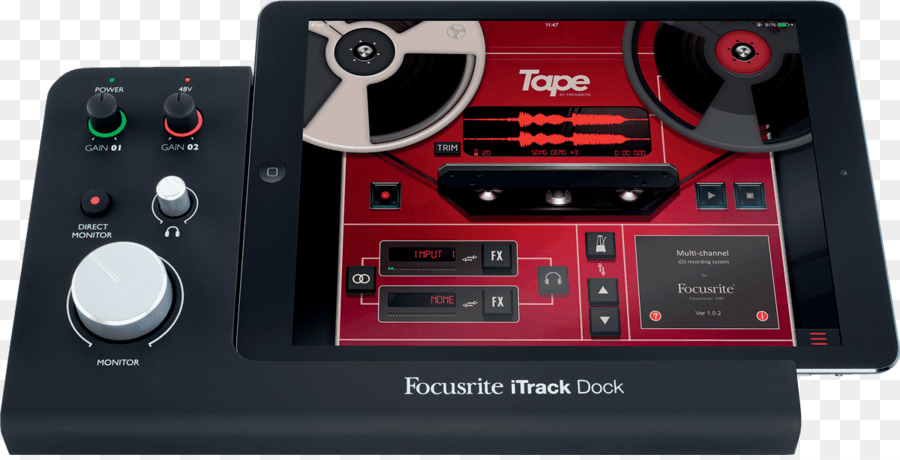 Microfone，Focusrite Itrack Dock PNG