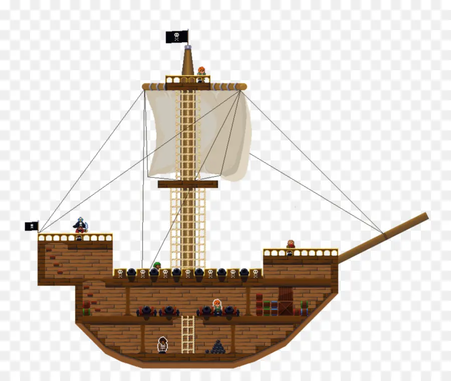 Navio De Linha，Pixel Pirataria PNG