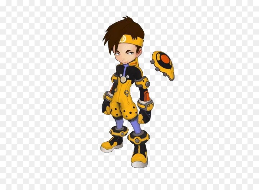 Personagem Amarelo E Preto，Animado PNG