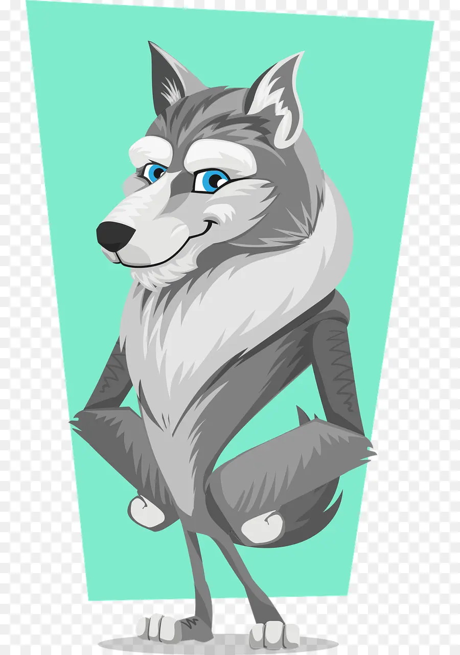 Lobo Cinzento，Cartoon PNG