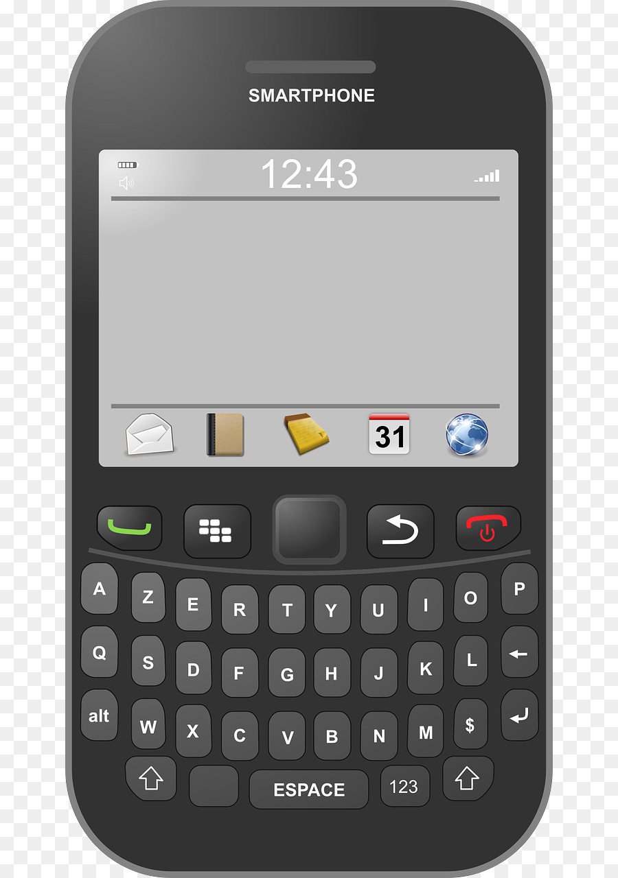 Blackberry Q10，Iphone PNG