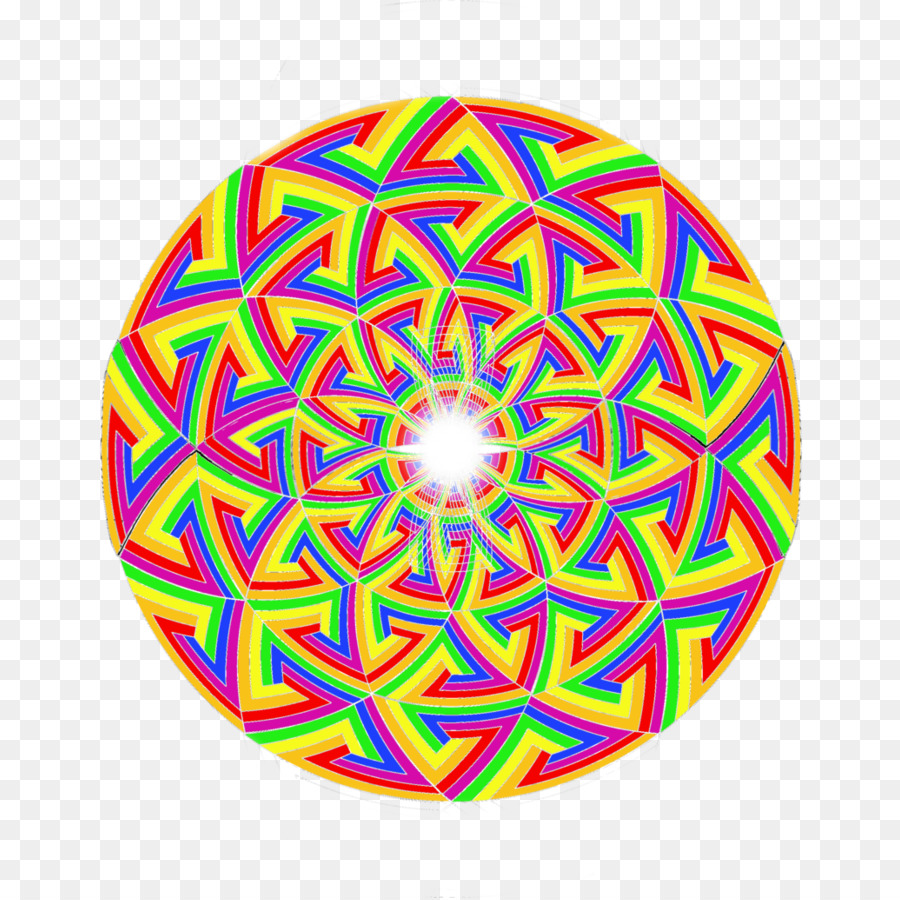 Mandala Colorida，Geométrico PNG