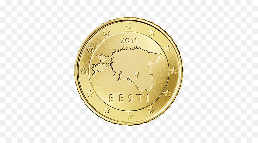 Moeda Da Estônia，Euro PNG