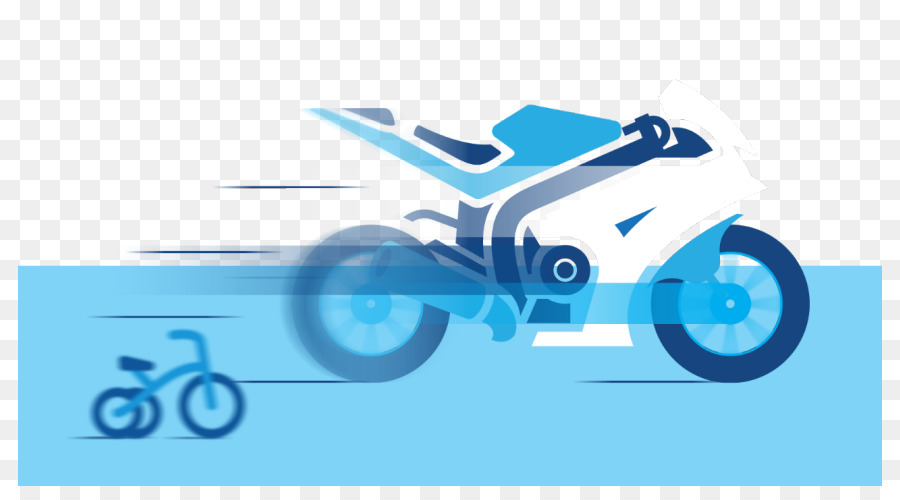 Motocicleta Azul，Bicicleta PNG