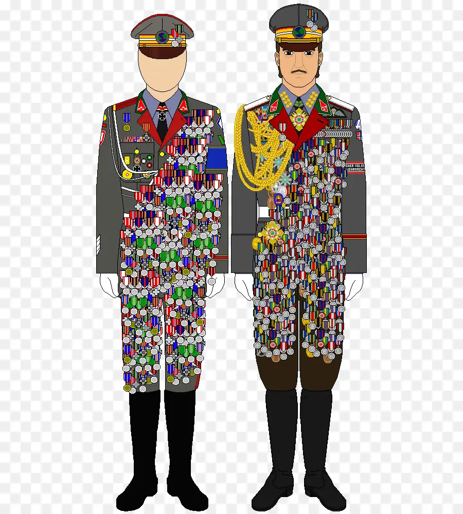 Uniformes Militares，Medalhas PNG