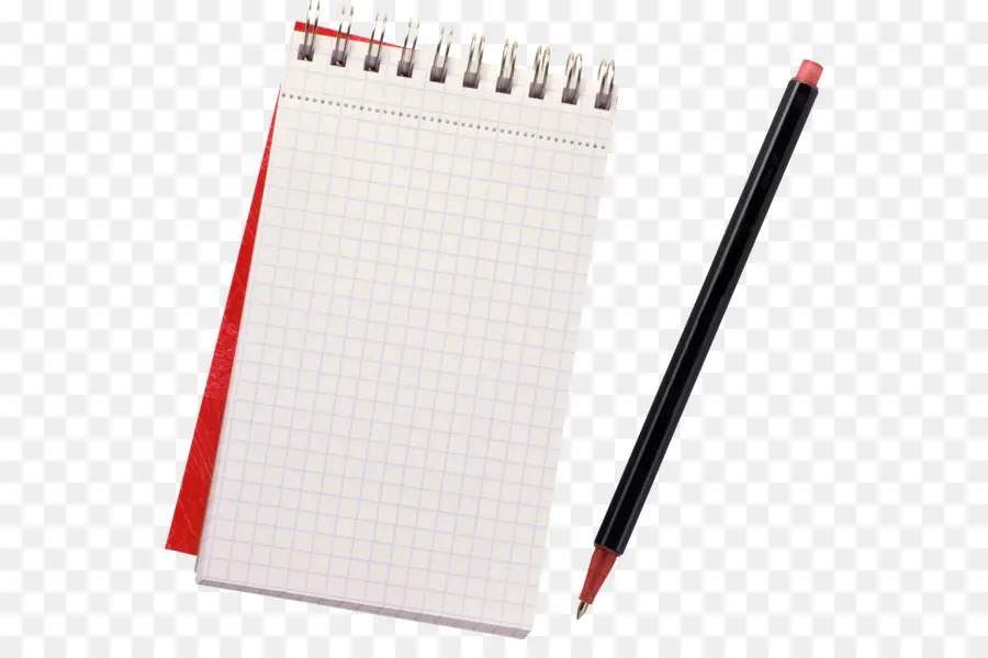 Caderno E Lápis，Papel Quadriculado PNG