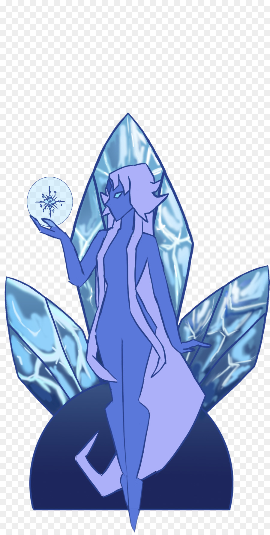 Personagem Azul，Gelo PNG