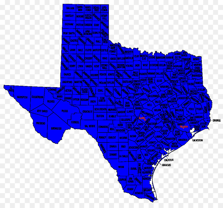 Mapa Do Texas，Estado PNG