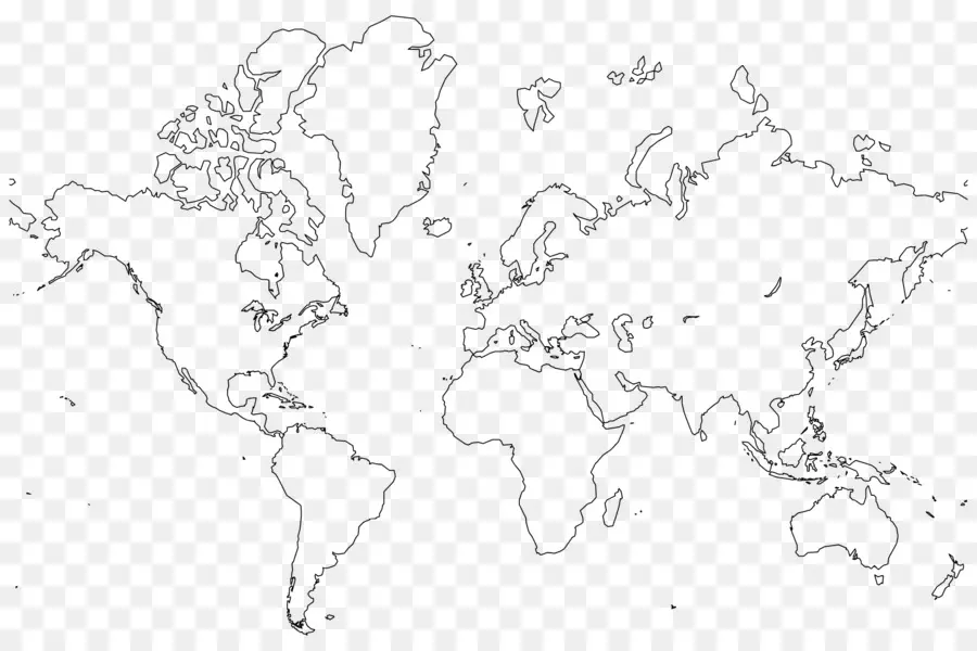 Mapa Mundial，Continentes PNG