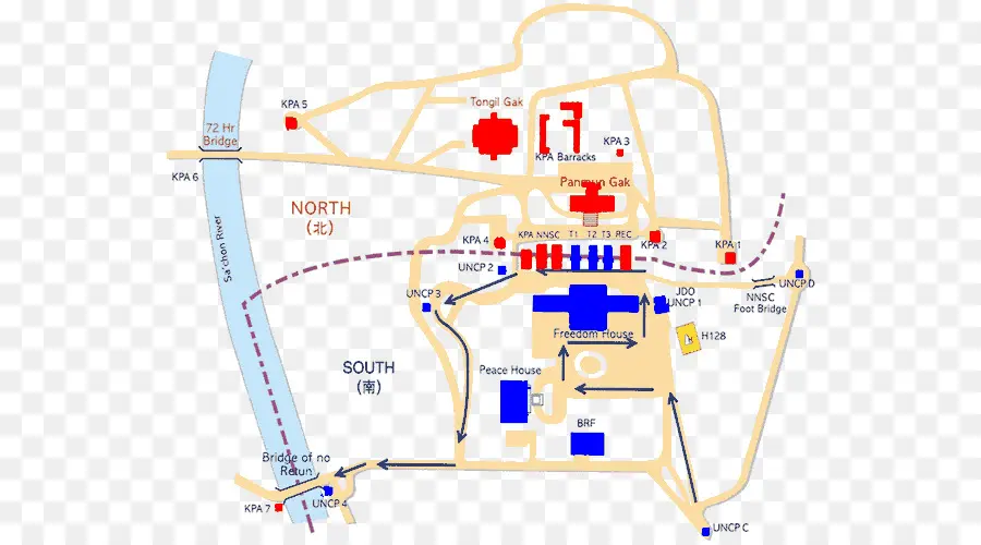 Mapa Da Dmz，Coréia PNG