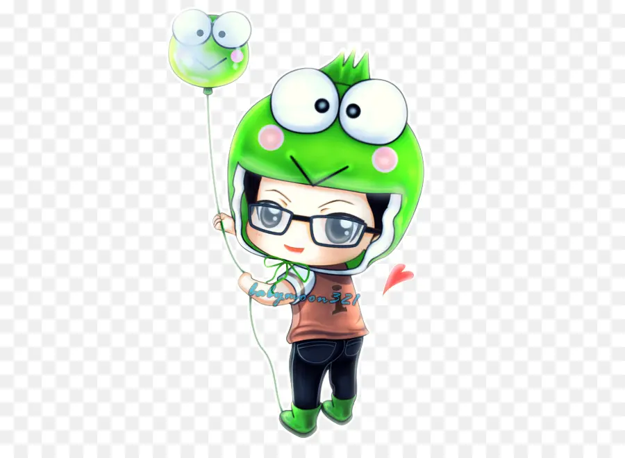 Personagem De Desenho Animado，Balão PNG