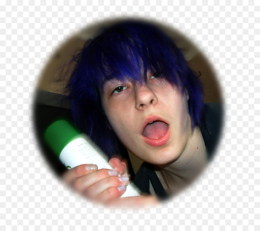 Pessoa Com Cabelo Azul，Cabelo PNG