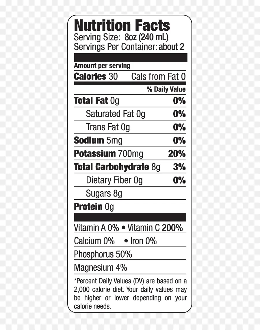 Etiqueta De Informações Nutricionais，Comida PNG