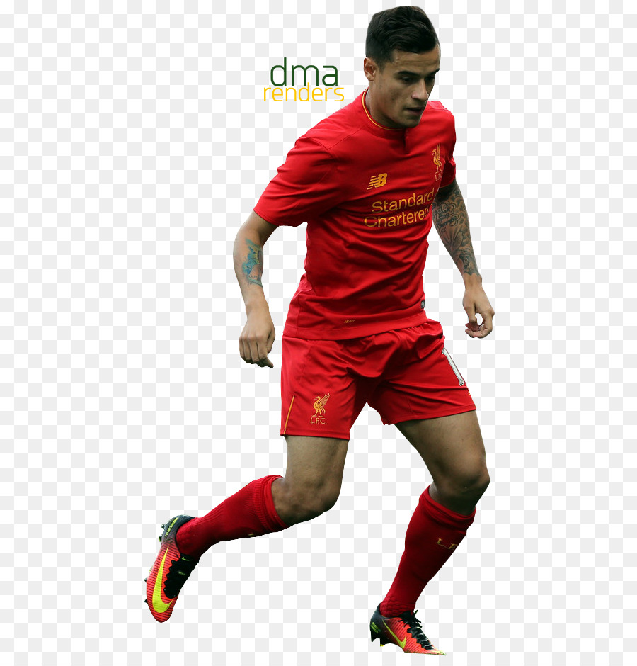 Jogador De Futebol，Uniforme Vermelho PNG