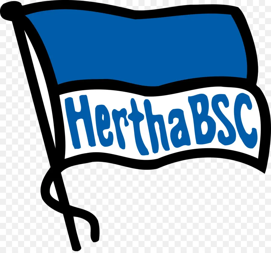 Bandeira Do Hertha Bsc，Azul PNG