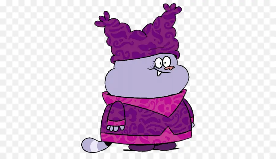 Personagem De Desenho Animado Roxo，Animado PNG