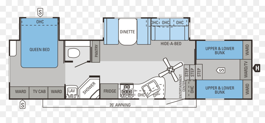 Planta Baixa De Trailer，Layout PNG