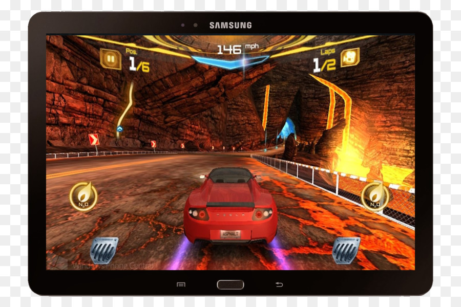 Tablet Com Jogo De Corrida，Jogos PNG