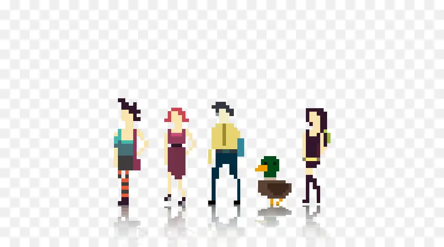 Personagens De Pixels，Pessoas PNG