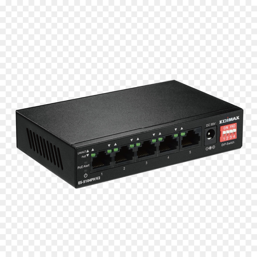 Power Over Ethernet，Edimax Switch De 8 Portas Poe PNG